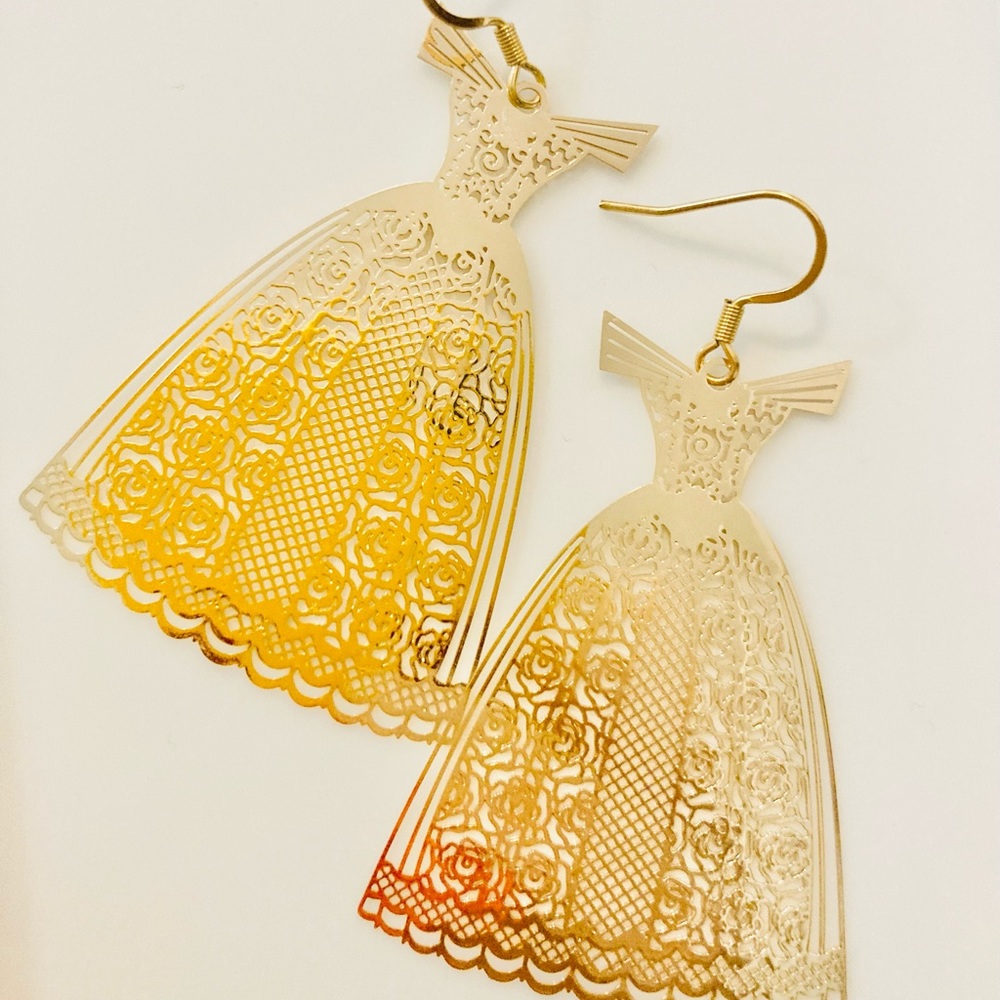 Disney princess Dress Filigree Earrings